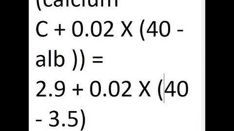 sample corrected calcium