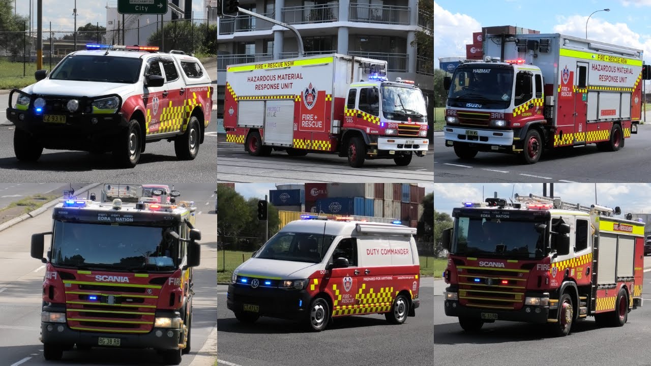 [HAZMAT] 6x Fire & Rescue NSW Respond to Hazmat Incident | Botany - YouTube