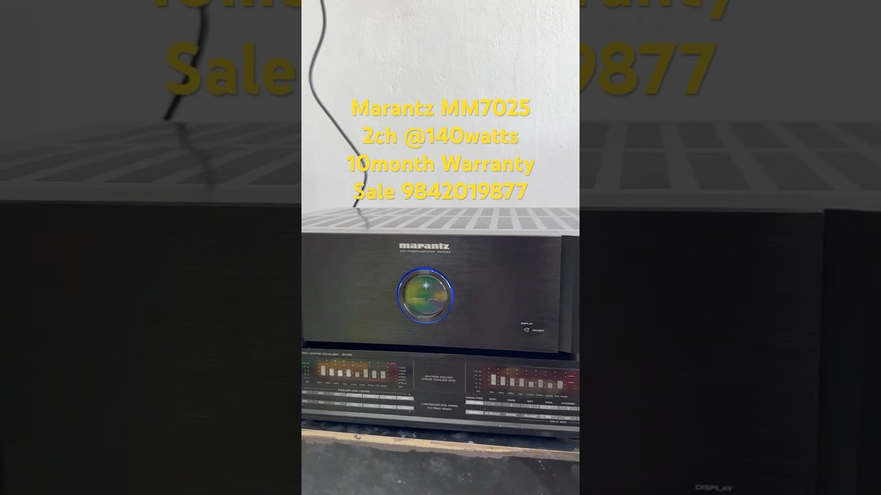 Marantz MM7025- 2 Channel 140Watts Stereo Power Amplifier Sale 
