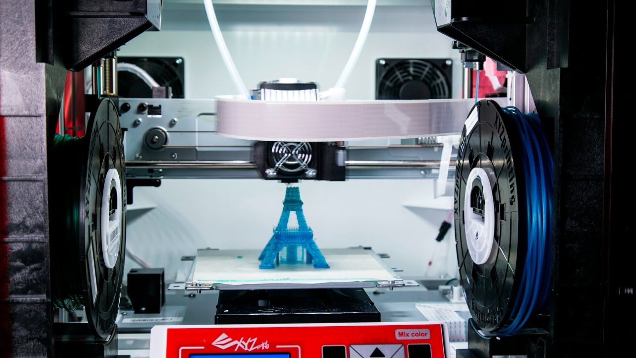 3D Printing Time Lapse - Eiffel Tower | da Vinci jr. 2.0 Mix - YouTube