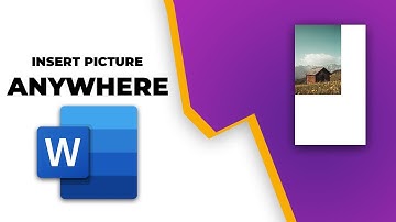 How to insert picture in word anywhere