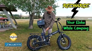 Recharging your ebike battery while camping or offgrid