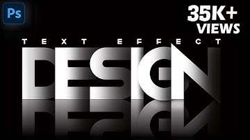 Shadow Text Effect in Photoshop: Easy Tutorial #photoshop