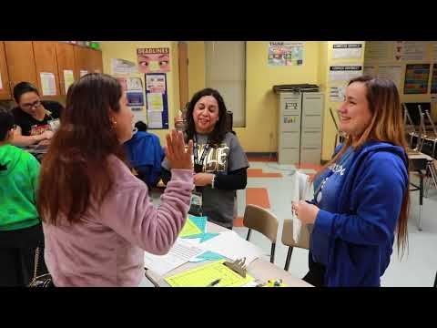Report Card NIght at Daiches Elementary School