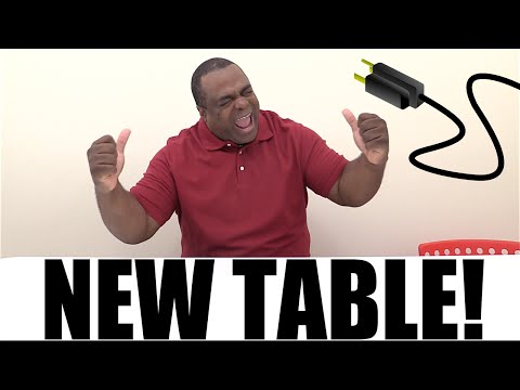 NEW TABLE: IT PLUGS IN!
