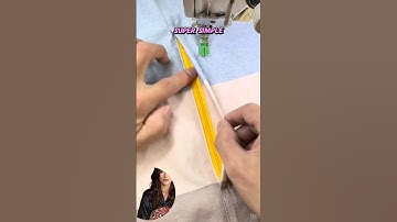 Hoe je een nette, professionele rits naait #shorts #naaien