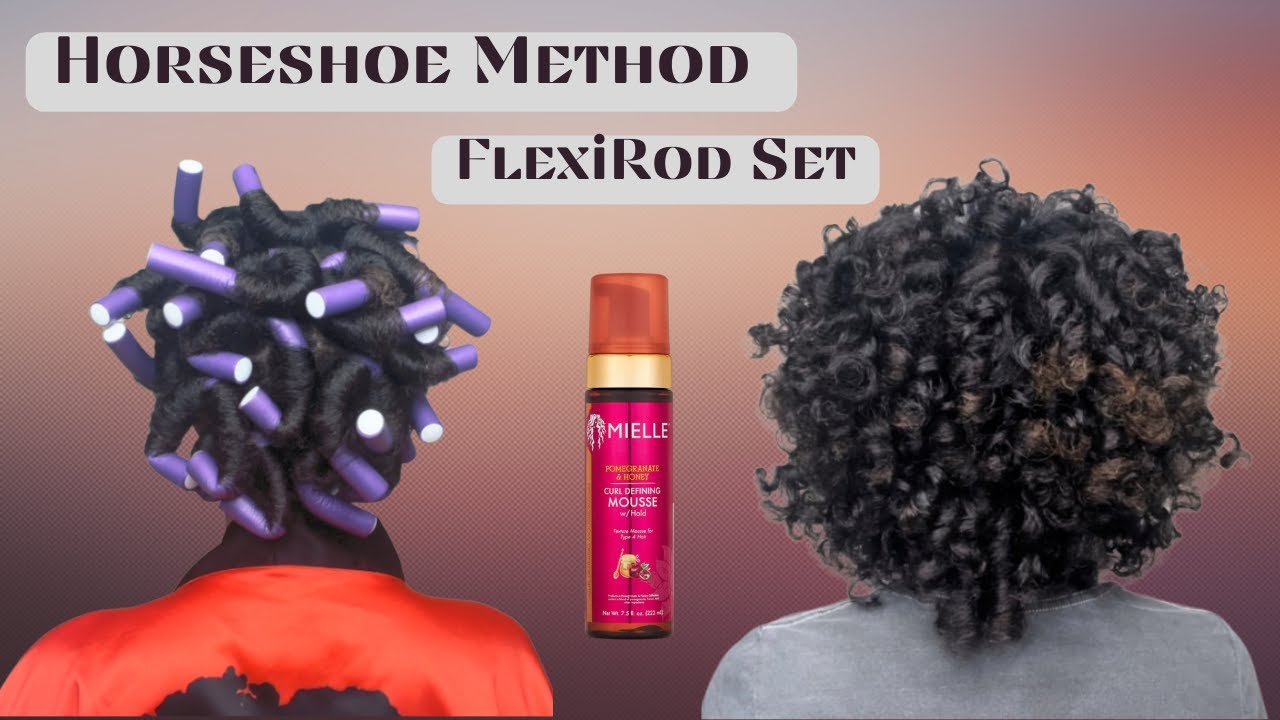 Horseshoe Method Flexi Rod Set On Stretched Hair Ft. Mielle YouTube