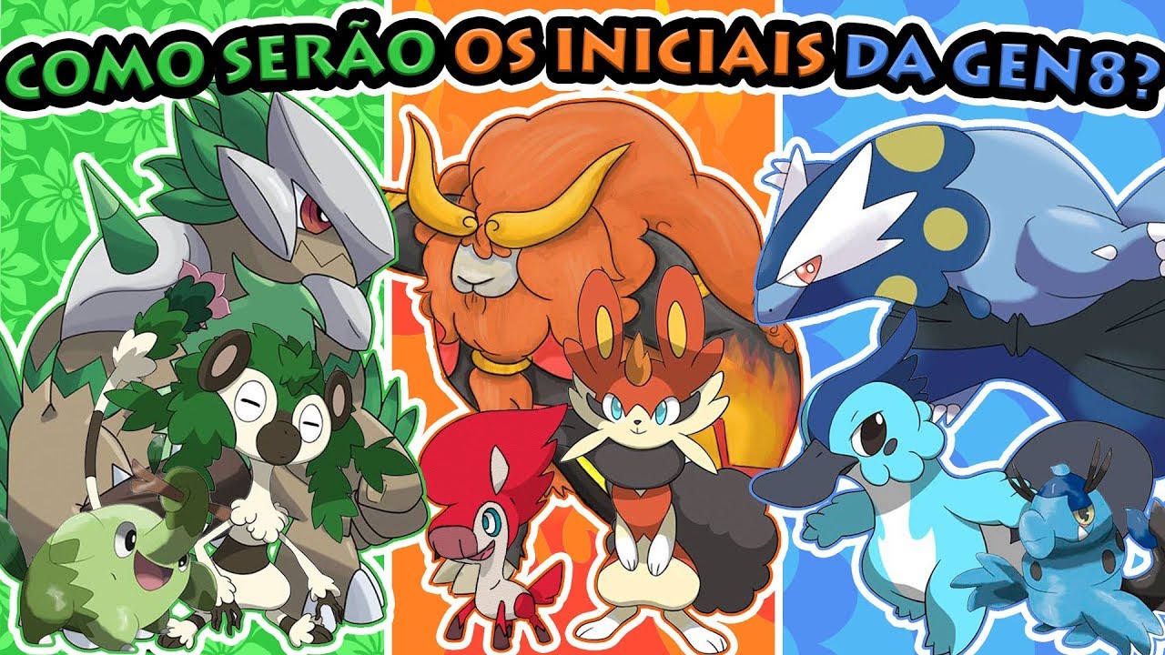 5° Geração Inicias  Pokemon, Pokemon pictures, Pokemon starters