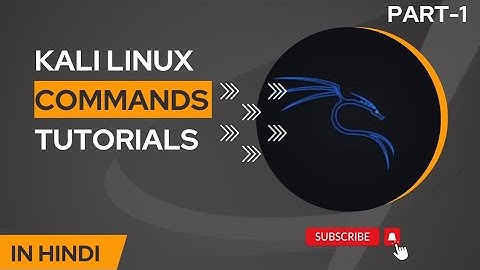 Kali Linux basic commands  tutorial - ( Part-1) || [HINDI]