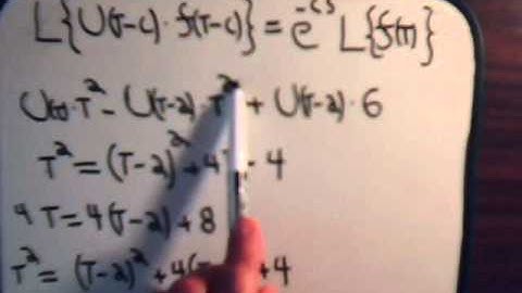 Differential Equations: Unit Step Function - Graph LaPlace Transform