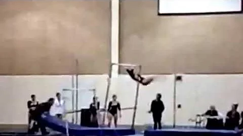 Bars Collapse on Alyssa Weisberg 2012 gymnastics