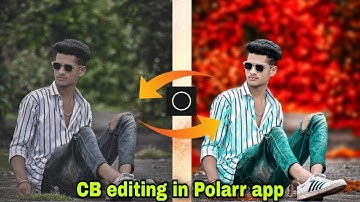 how to CB edit and background blur in Polarr app🔥|red colour CB editing in Polarr app