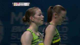 Dubai World Superseries Finals 2017 | Badminton SF1 M3-WD | Juhl\/Ped vs Tana\/Yone