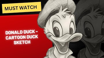 How To Draw Donald Duck Step By Step 🦆 Donald Duck Drawing Easy#sketching