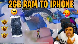 2GB Android to iPhone 4 Finger Claw Conqueror Senstivity TikTok | BEST Moments in PUBG Mobile