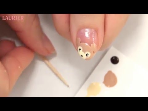 つまようじを使って簡単アート ダッフィー風ネイルのやり方 Youtube