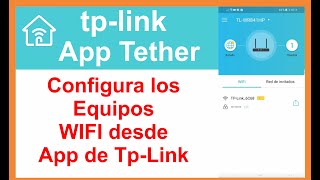 Install TP-LINK TETHER APP, and configure our TP-link brand wifi equipment
