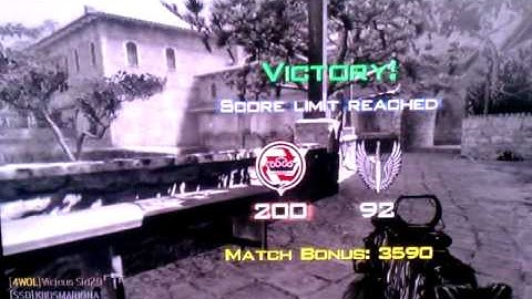 MW3 final killcam MP7 across the map
