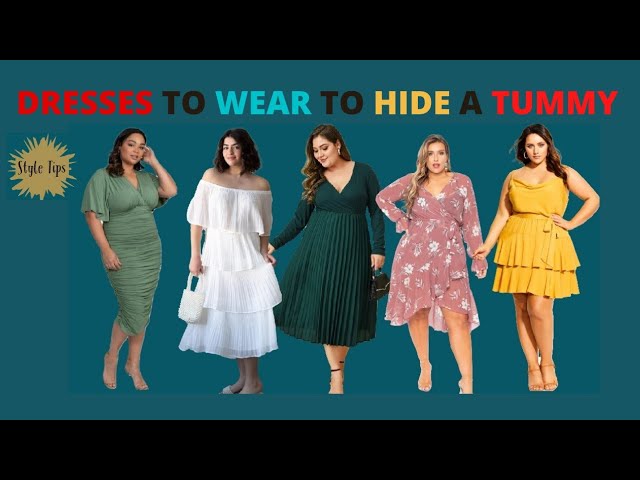 Dresses To Wear To Hide A Tummy, Flattering Dresses For Fat Belly, Style  Tips