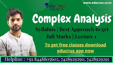 Complex Analysis|Syllabus|CSIR Net Mathematical Science|Gate Mathematics| Best Online Classes