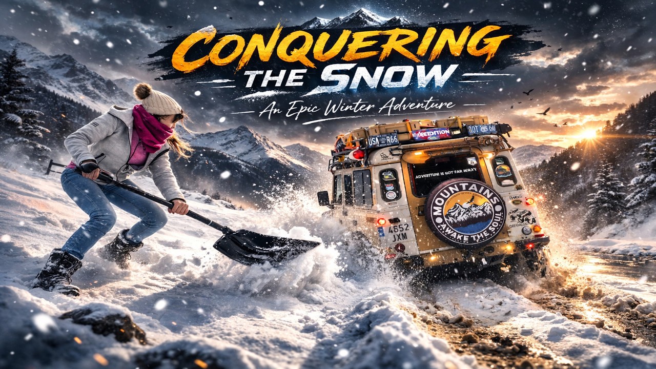 Extreme SNOW Off Road Adventure and Camping in the RAIN | ASMR OVERLAND [EPIC WINTER SNOW CAMP]