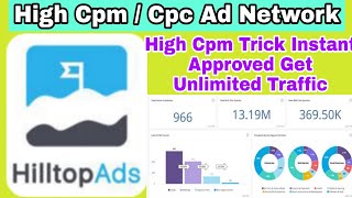 Hilltopads High Cpm Ad Network Bloggers Instant Approved Trick Google Adsense Alternative adsnetwork
