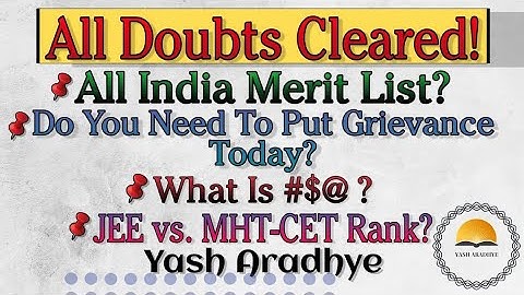 Provisional Merit List | All Doubt Solved | Engineering Admission 2020