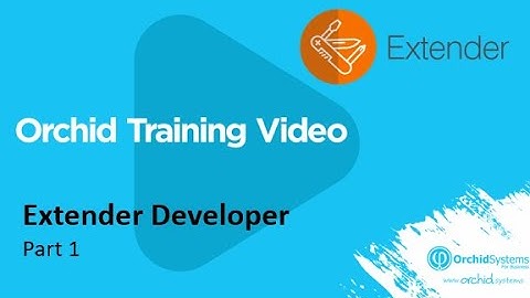 Extender Developer Training (Part 1)