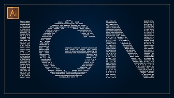 How to Fill a Character with Text in Adobe Illustrator