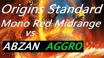 Magic Origins Standard Mono Red Midrange vs Abzan Aggro, Game 3
