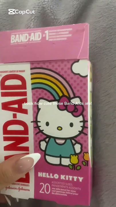 These are the cutest Band-Aids ever!🎀#bandaid#hellokitty