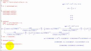Maple 15 教學: Part 7 (解方程式)