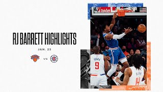 Highlights | RJ Barrett's Double-Double Powers Knicks Home Win