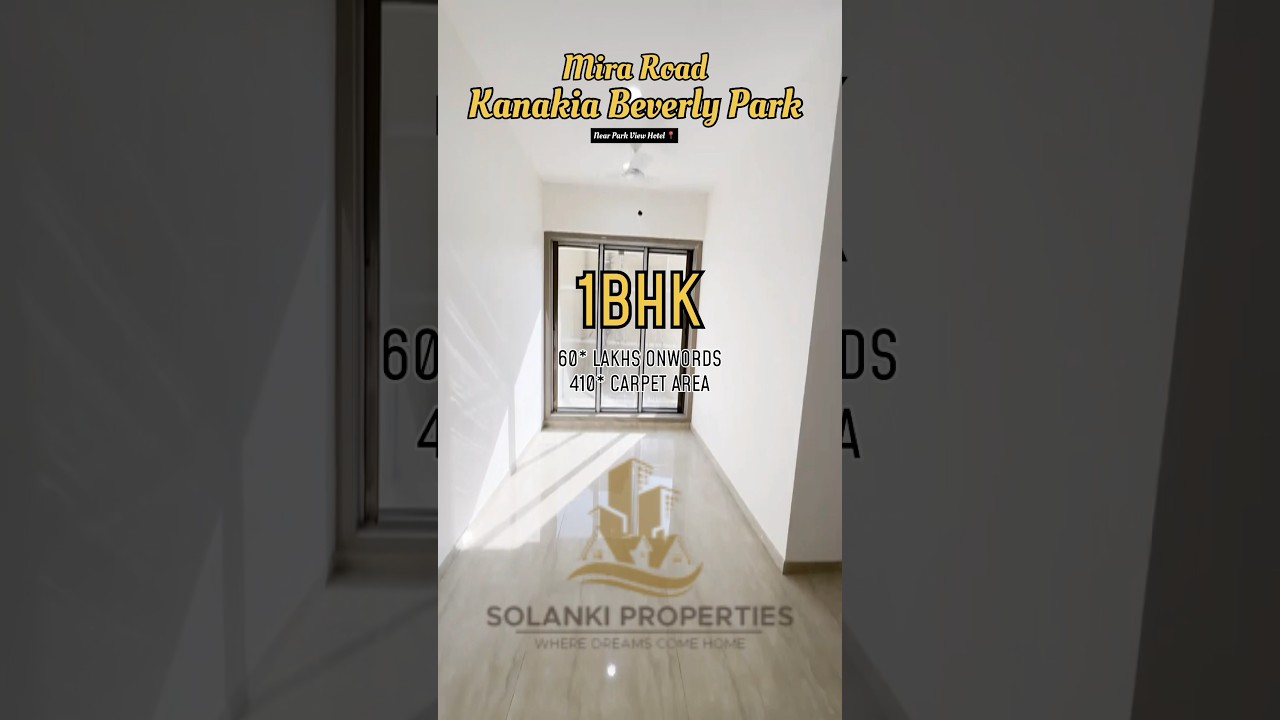 New Project Launched | Mira Road | Kanakia Beverly Park | 1/2&1.5BHK | Starts  From | 60*Lacs