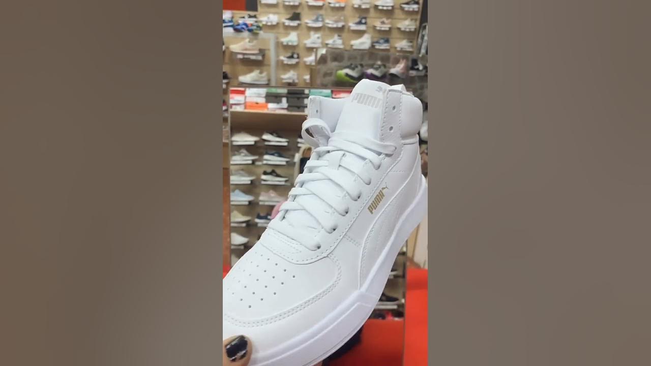 etc. étnico Él Novedades Bota Puma Hombre Blanca Piel Caven. Comprar Puma Bota en Valencia  Blancas. - YouTube