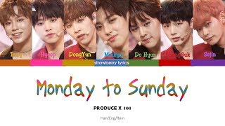[PRODUCE X 101] Daily Vitamin (데일리 비타민) 'Monday to Sunday' (Color Coded Han/Rom/Eng Lyrics)