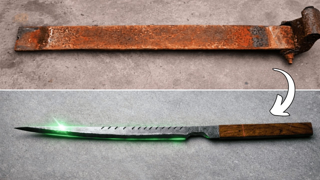 This Rusted Scrap Becomes a Stunning DUNE Short-Sword