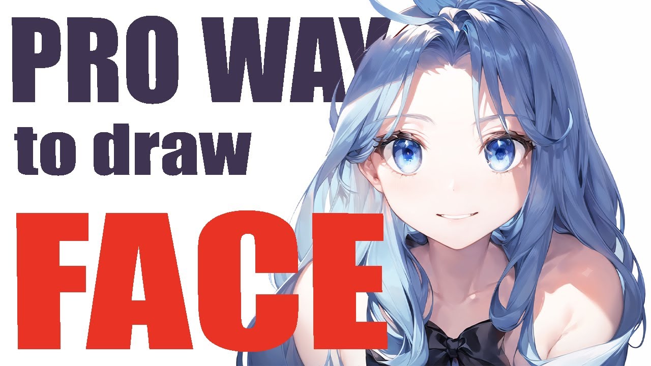 How to Draw the Head and Face – Anime-style Guideline Side View