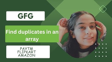 Find Duplicates in an array | Paytm | Flipkart | Amazon #computerscience #placement #amazon #paytm