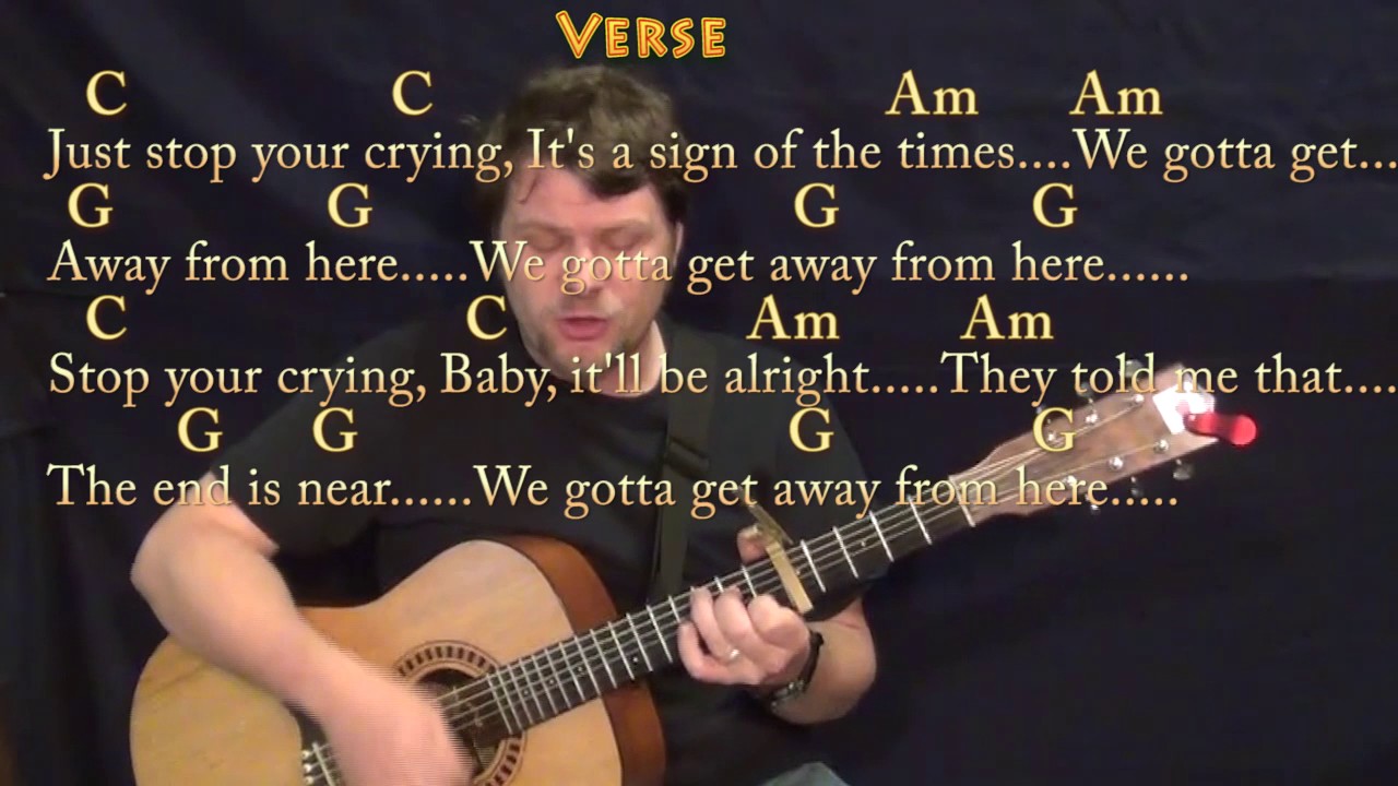 Sign Of The Times (Harry Styles) Guitar Cover Lesson with Chords/Lyrics - Capo 5th