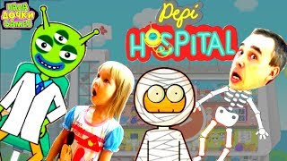 СИМУЛЯТОР Мультяшной БОЛЬНИЦЫ в игре Pepi Hospital. Папа СПАСАТЕЛЬ в Пепи Госпиталь для детей