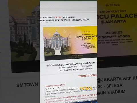 ikutan war tiket smtown concert in Jakarta! see U soon sment artists💖🫶