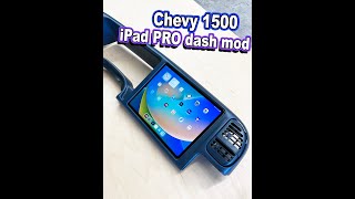 Chevy 1500 iPad PRO dash mod - Soundman iPad kit
