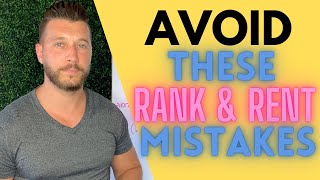 Rank And Rent Website Design Mistakes To AVOID