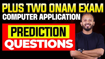 Eduport Plus Two Commerce Onam Exam Computer Application Prediction Questions | Eduport