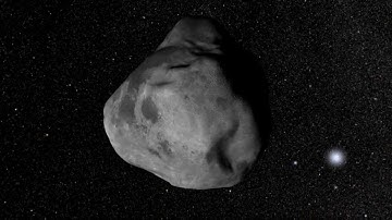 Asteroid Moving Through Space [720p]