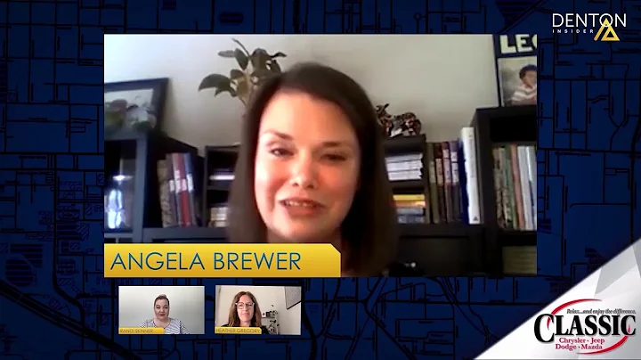 Dr. Lynn Stucky and Angela Brewer on the "Denton I...