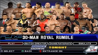 WWE SmackDown vs. Raw 2011 (30 Man Royal Rumble Match) PCSX2