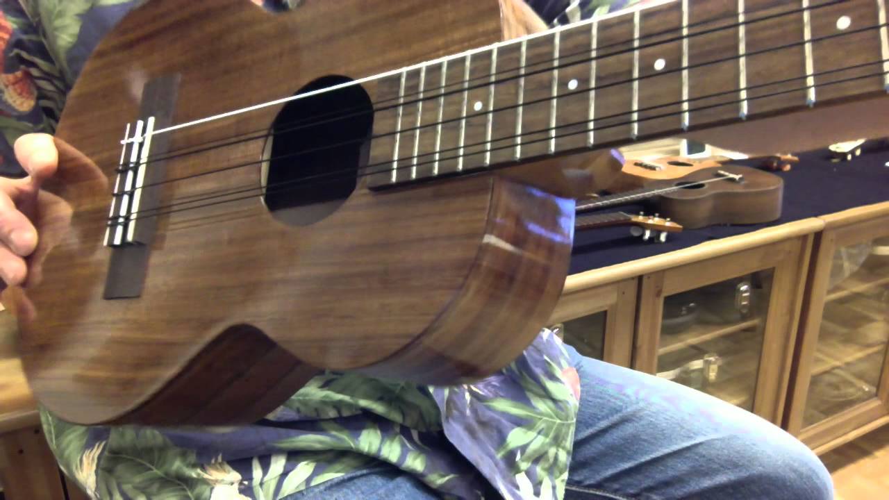 Kamaka "Lilliu" 6String Koa Tenor Ukulele Ukulele Mania, Tokyo YouTube