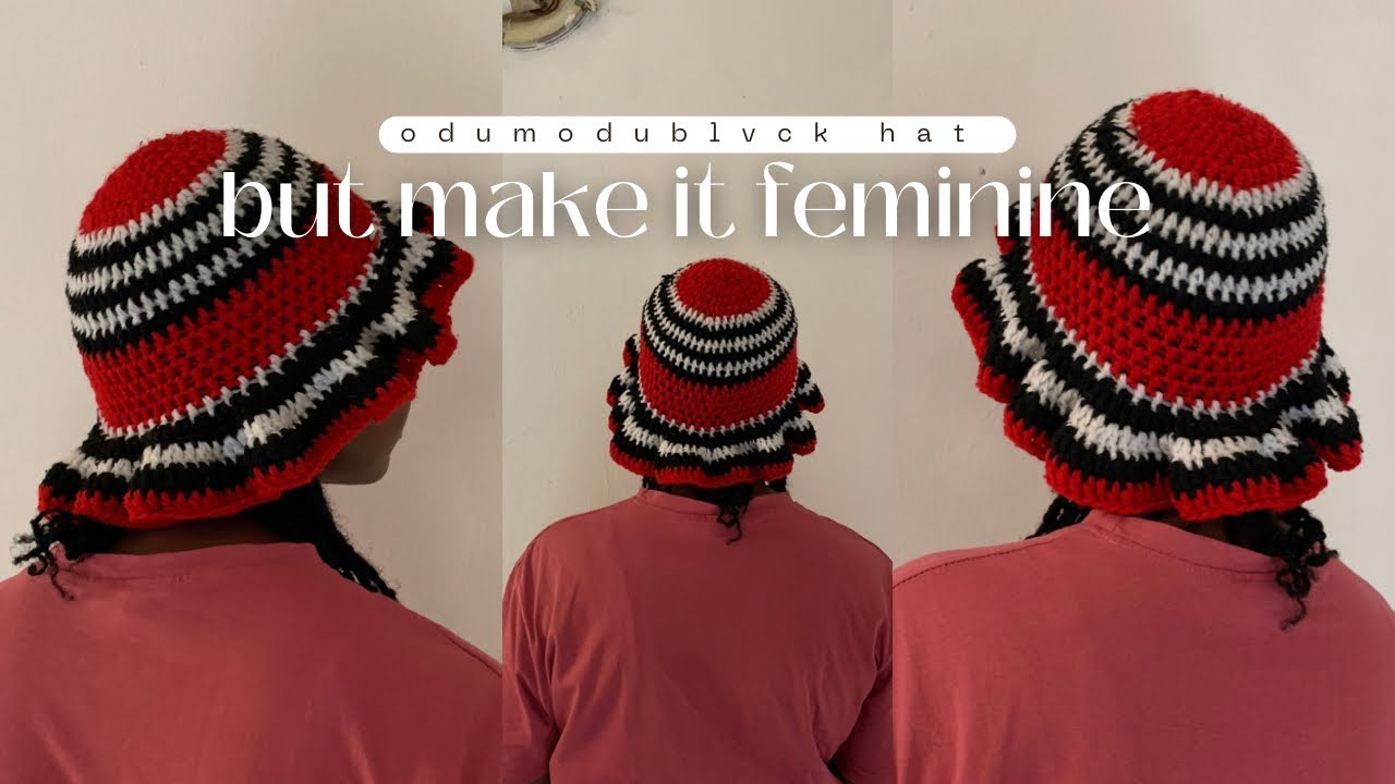 How to crochet Odumodublvck hat | with fuller brims - YouTube